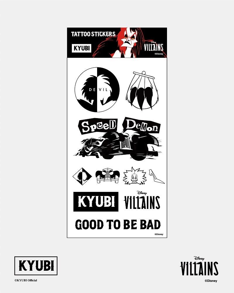 「KYUBI」Disney Villains Good to be Bad Tattoo Sticker HK$100 each